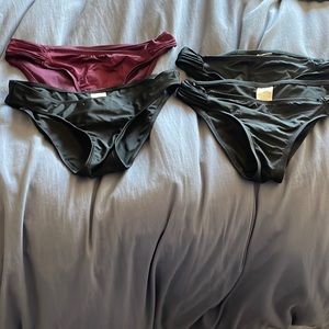 Lot of 4 juniors bikini bottoms